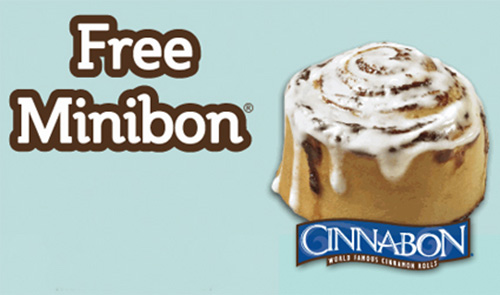 FREE Cinnabon Minibon 