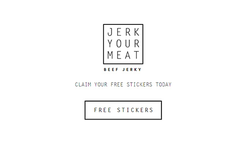 FREE Sticker From Jerk Your Meat