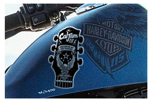 Foo Fighters Harley Davidson Sticker