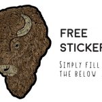 FREE Bison Sticker