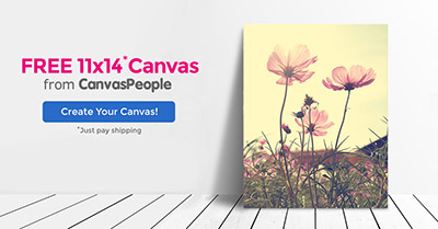 FREE 11X14 Canvas From CanvasPeople